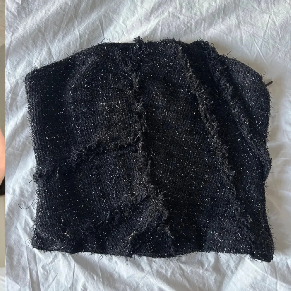 Svart glittrig topp från Zara