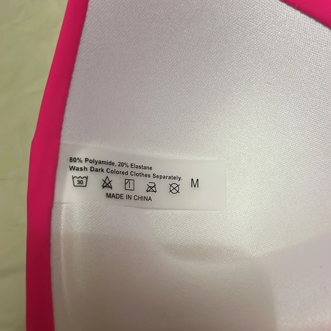 Rosa bikiniöverdel med knytband - 3