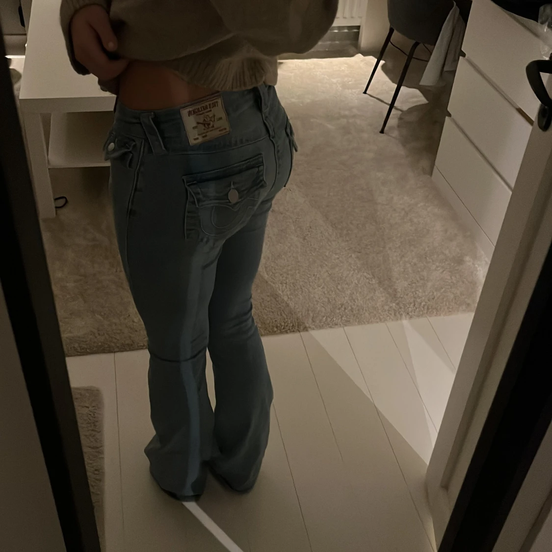 Ljusblå bootcut jeans från true religion - 2