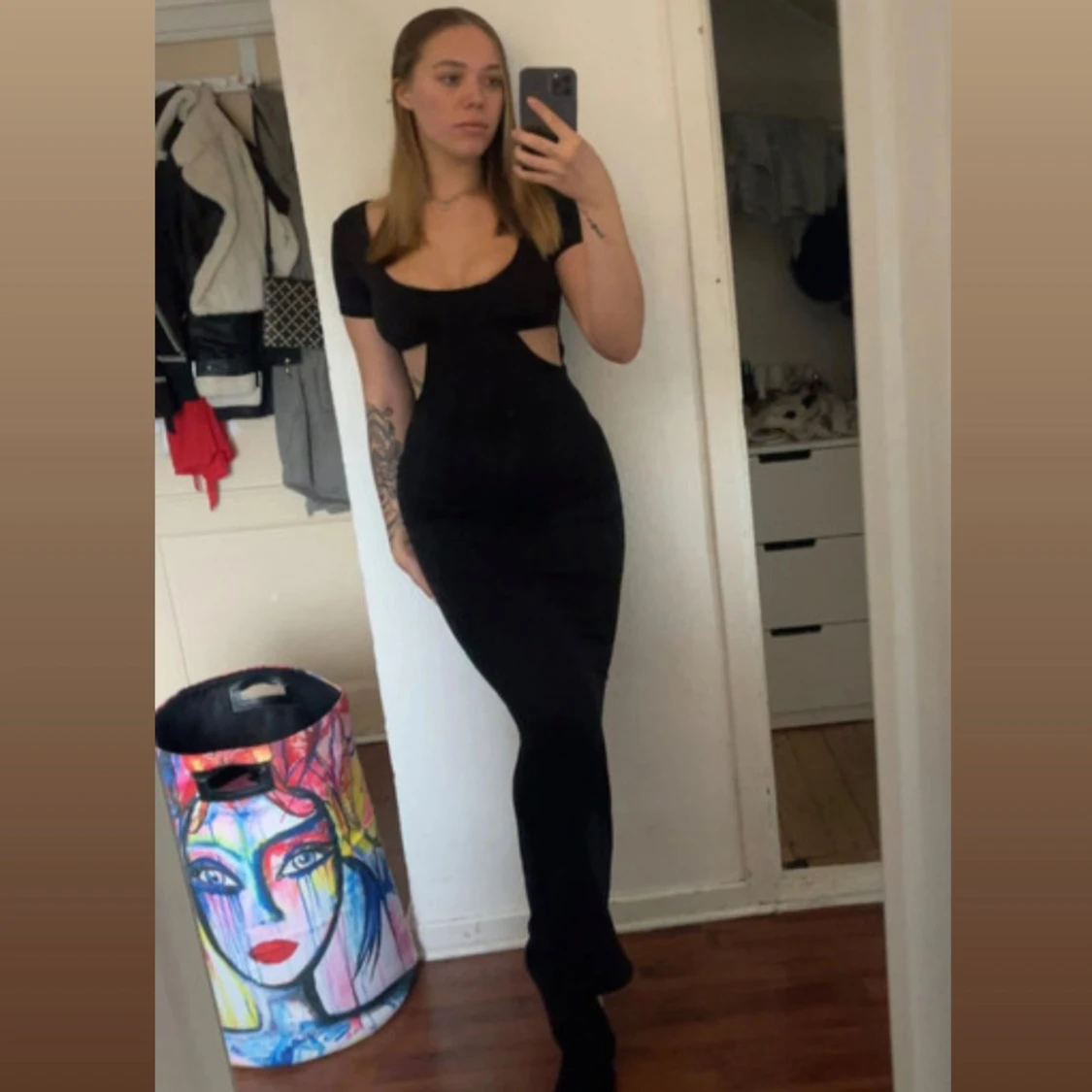 Svart långklänning 