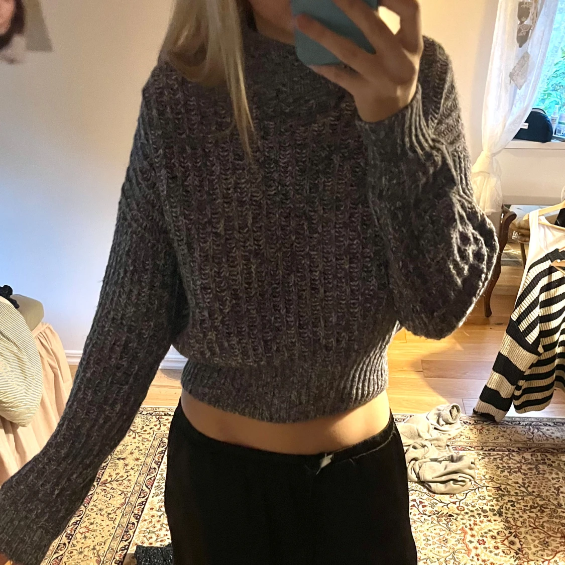 Blå stickad tröja från NA-KD - 90