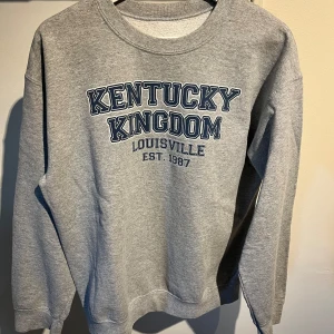 Vintage Kentucky kingdom sweatshirt  - Vintage Kentucky kingdom college sweatshirt ca 2000tal gottskick men saknar lappar. Uppskattas vara storlek medium. Se måtten Längd 62cm bred 56cm 