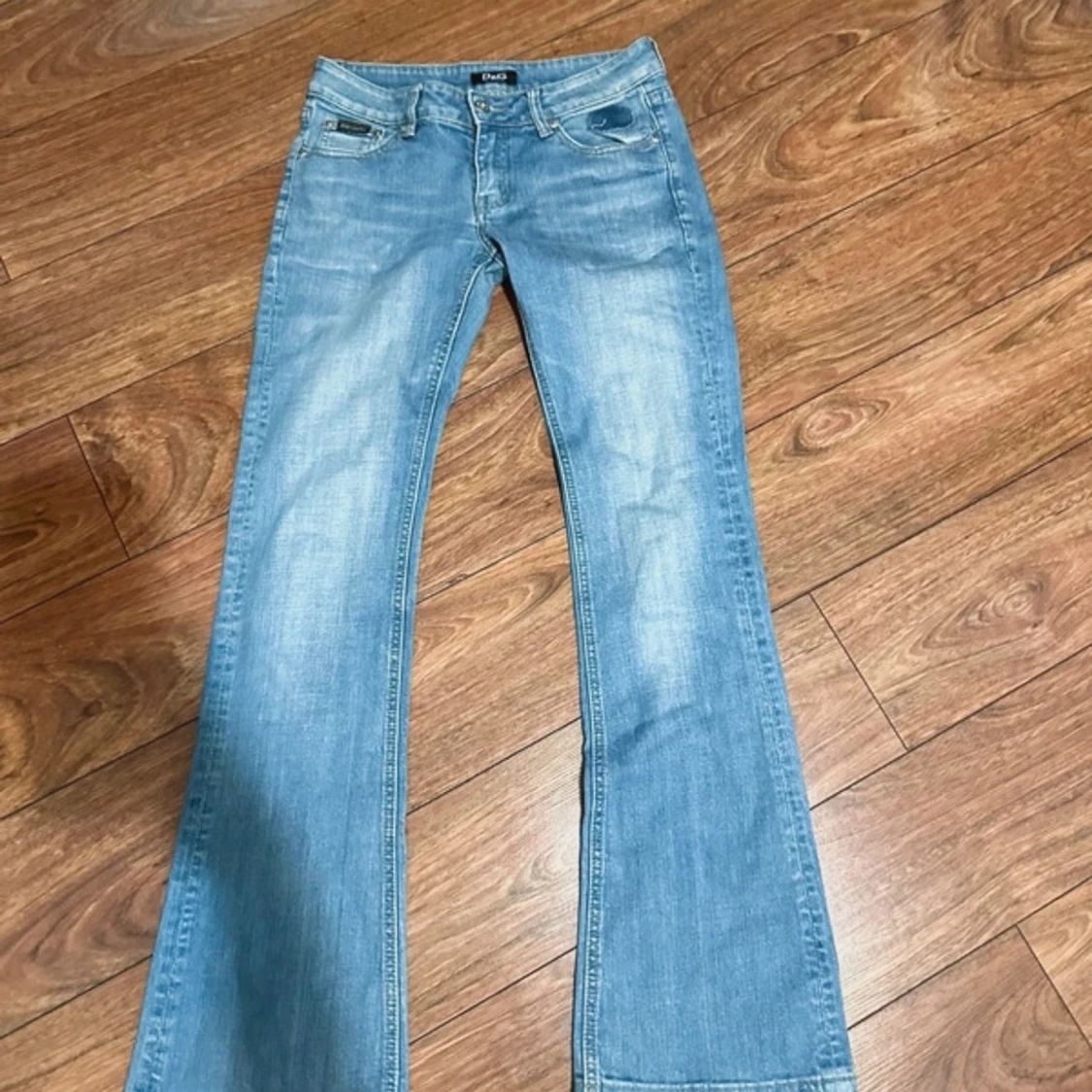 lågmidjade jeans - 90