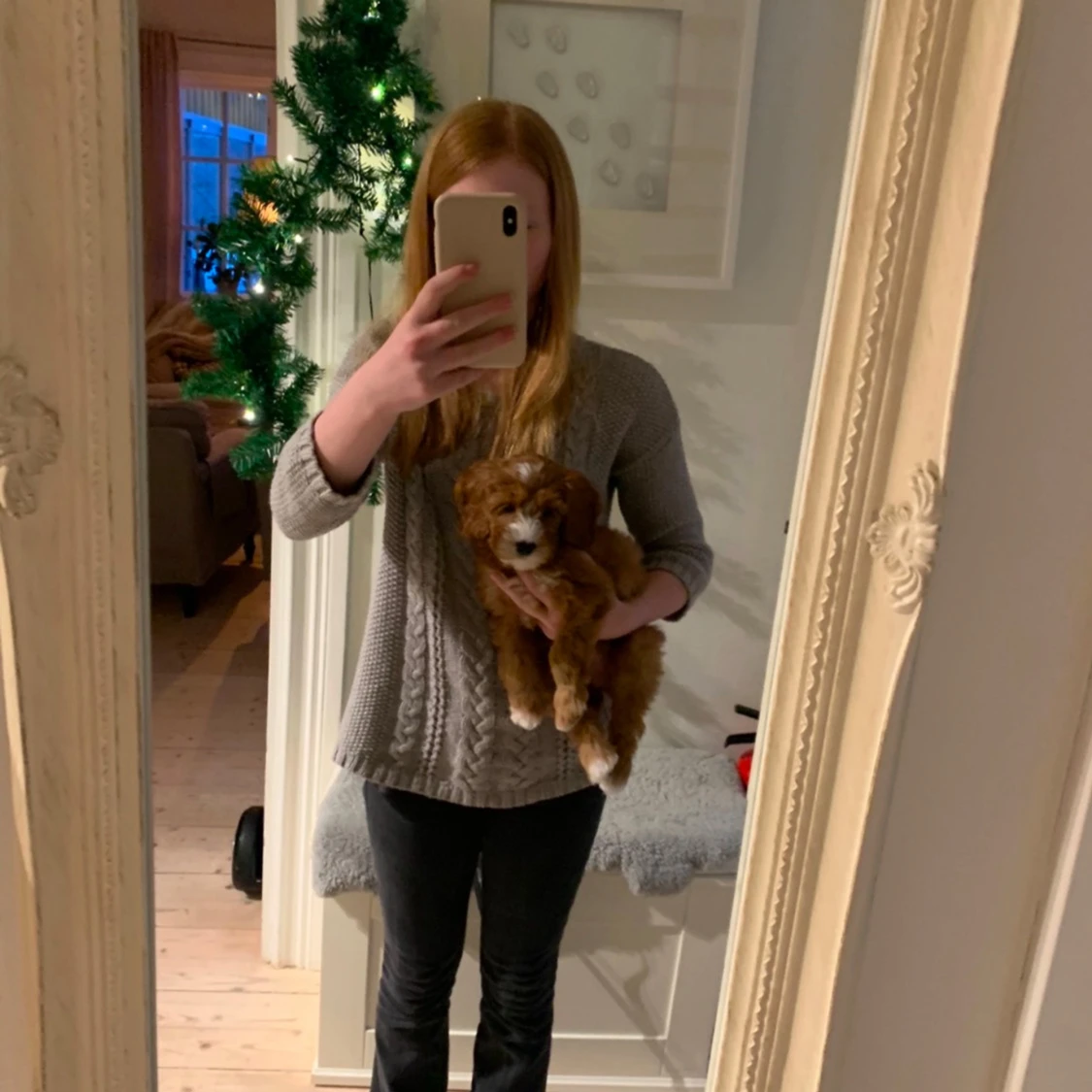 Grå stickad tröja från Oui - 93