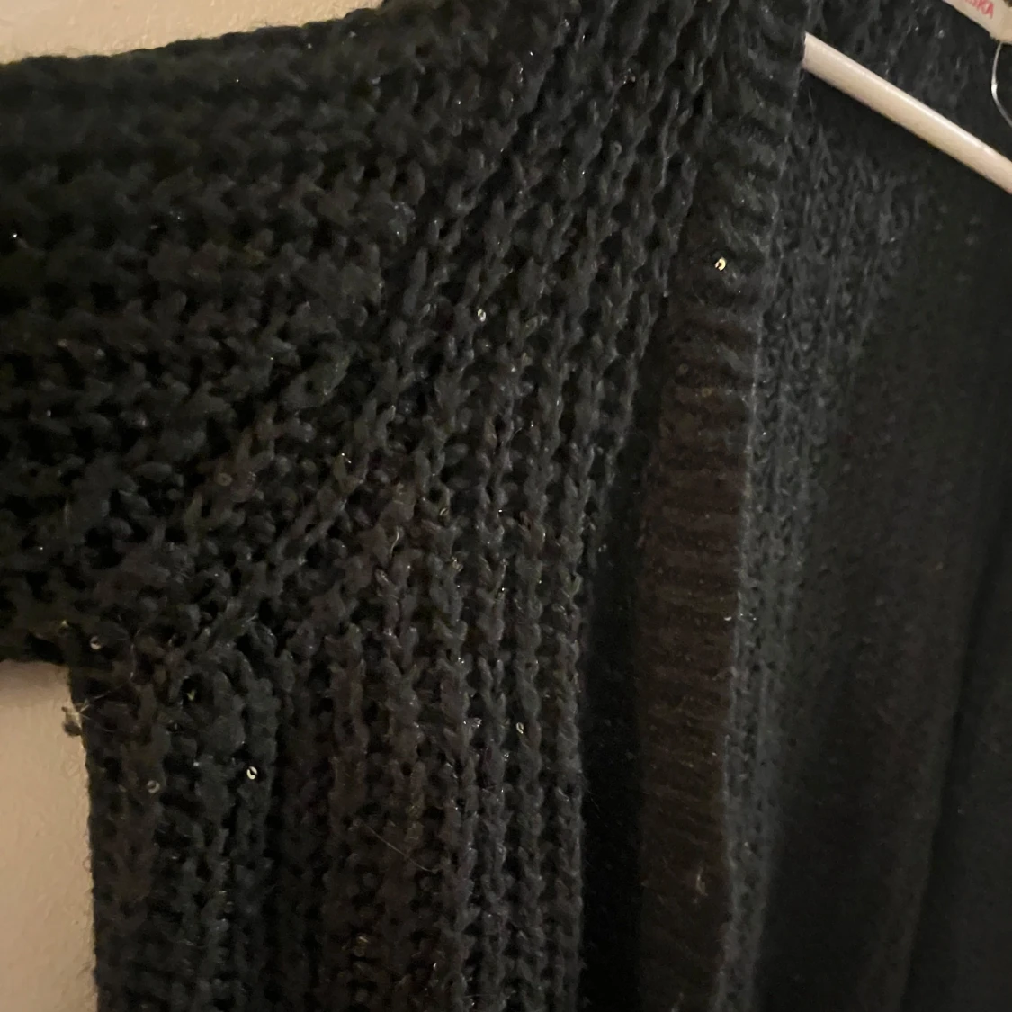 Svart stickad kofta från Indiska - 91