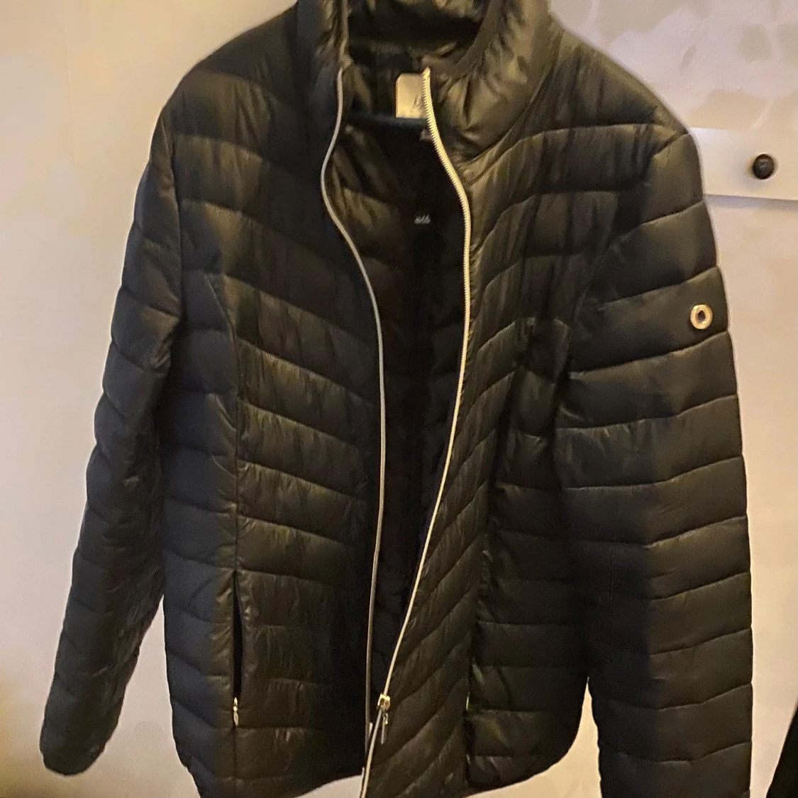 Svart tunn täckjacka höst/vår - 91