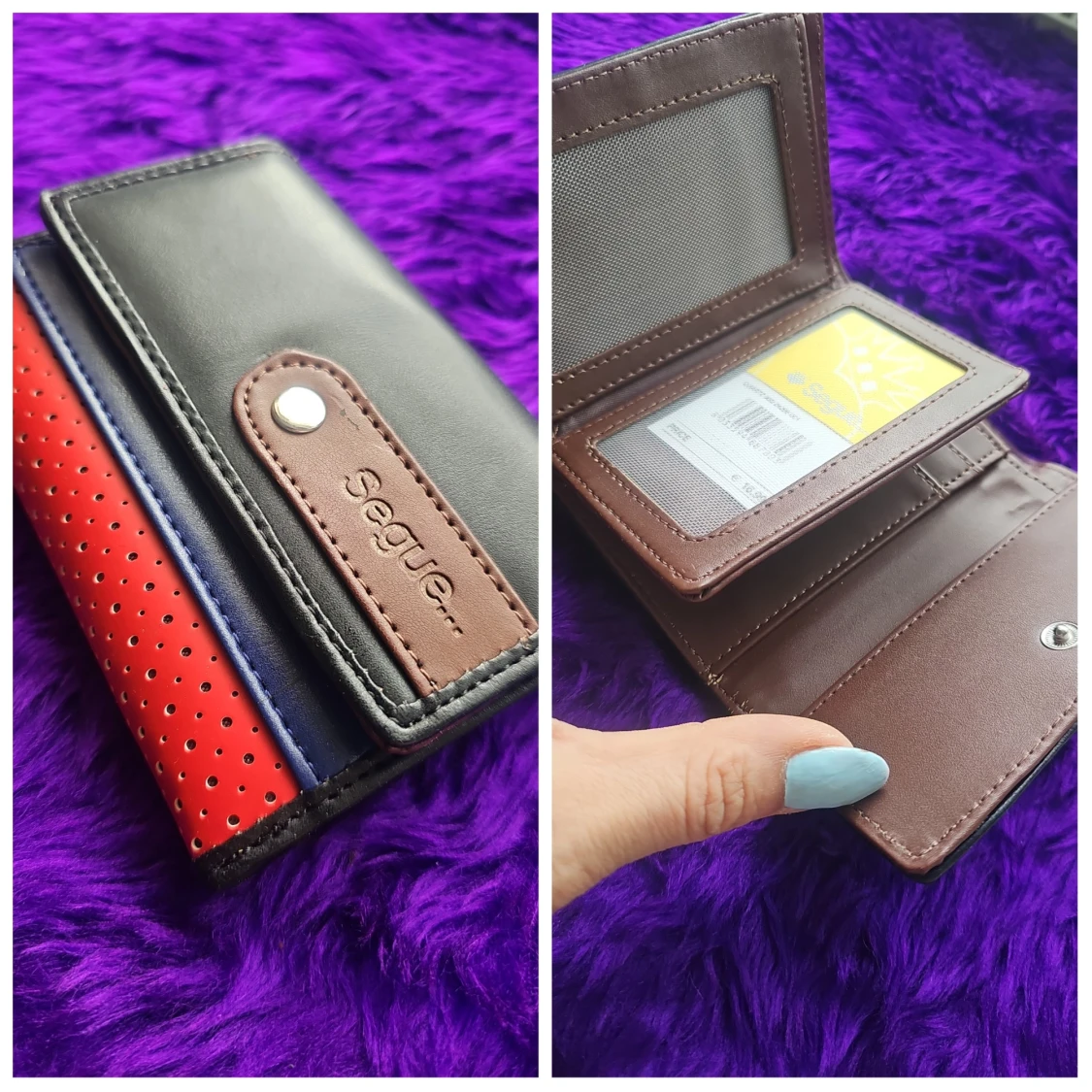 Flerfärgad plånbok från Seeger