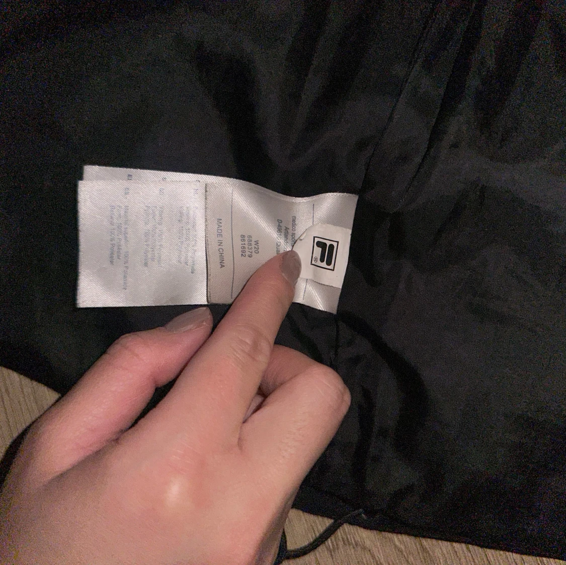 Svart pufferjacka från FILA - 93