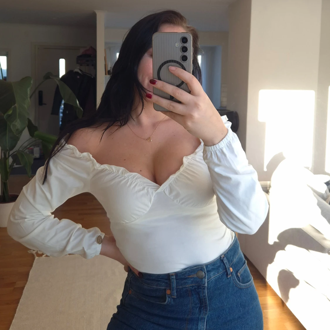 Vit offshoulder topp från Chiara Forthi