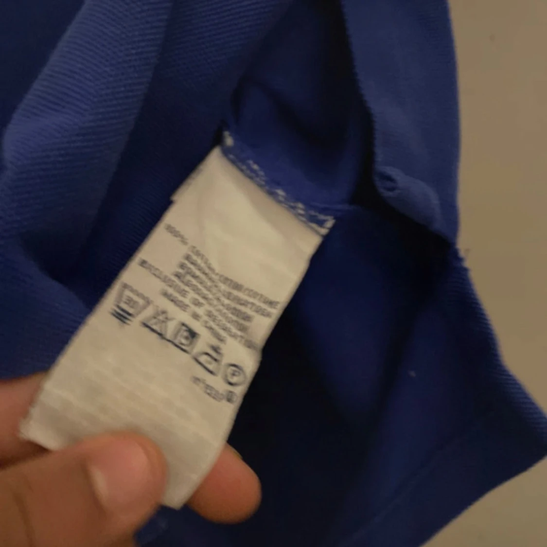 Blå pikétröja från Ralph Lauren - 92