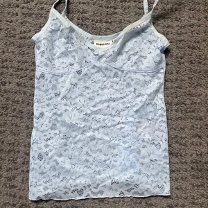 Spets linne - Ljusblått spets linne🤍