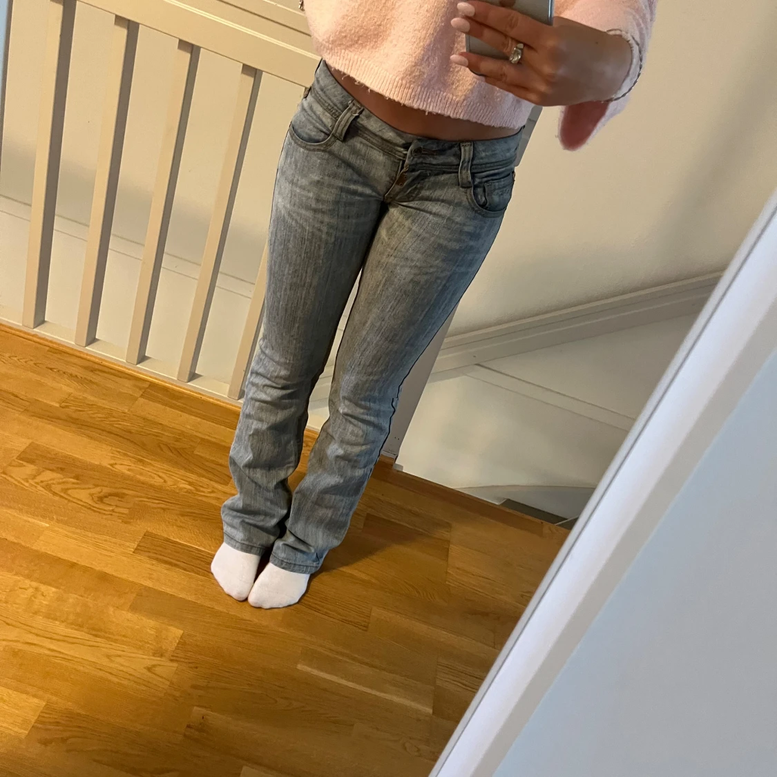 Lågmidjade jeans flare/bootcut - 93