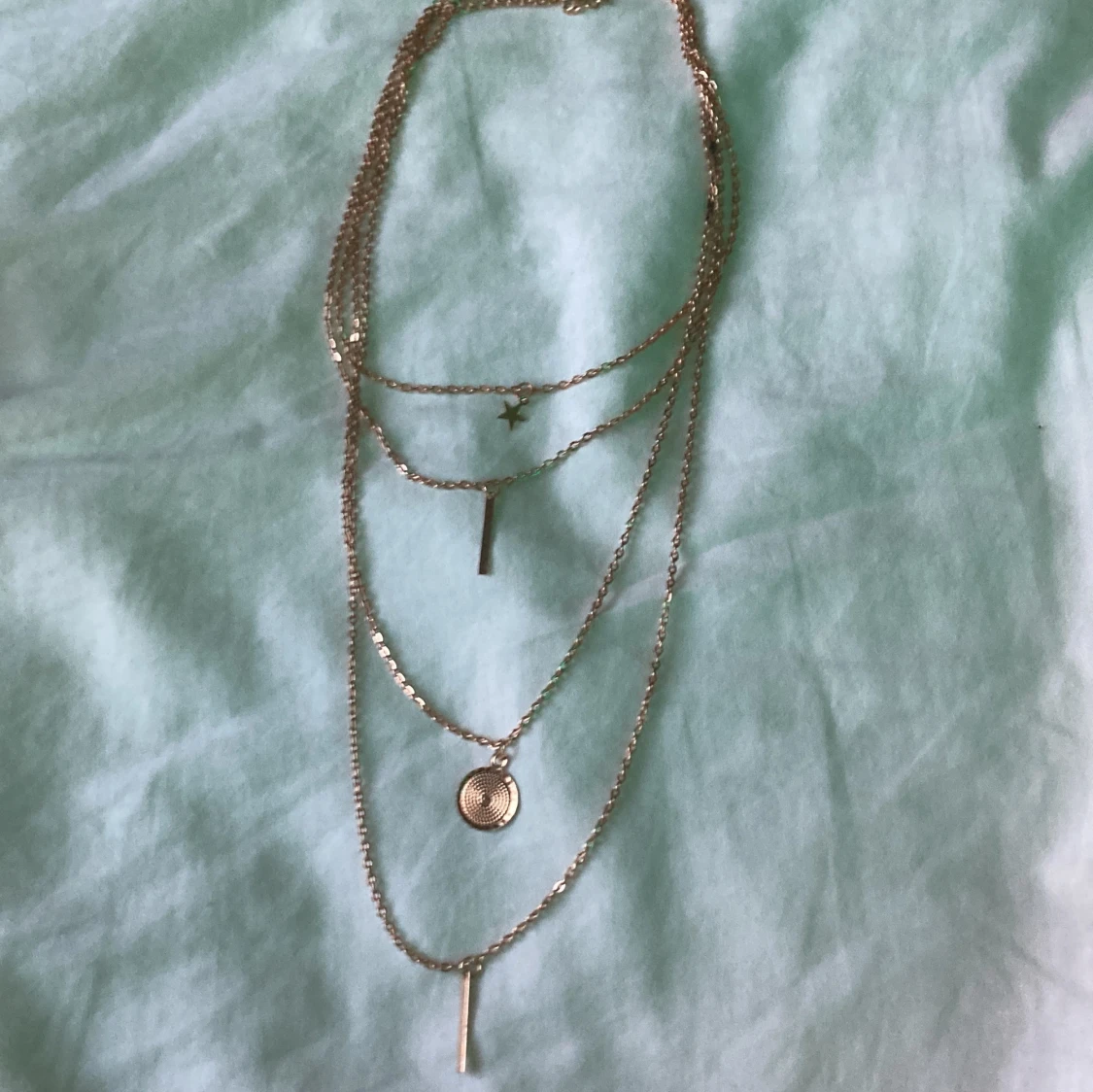 Layered Guld halsband - 90