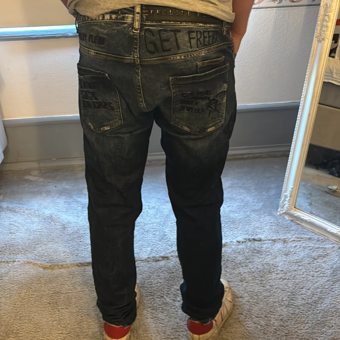 Philipp Plein jeans med slitningar - 90