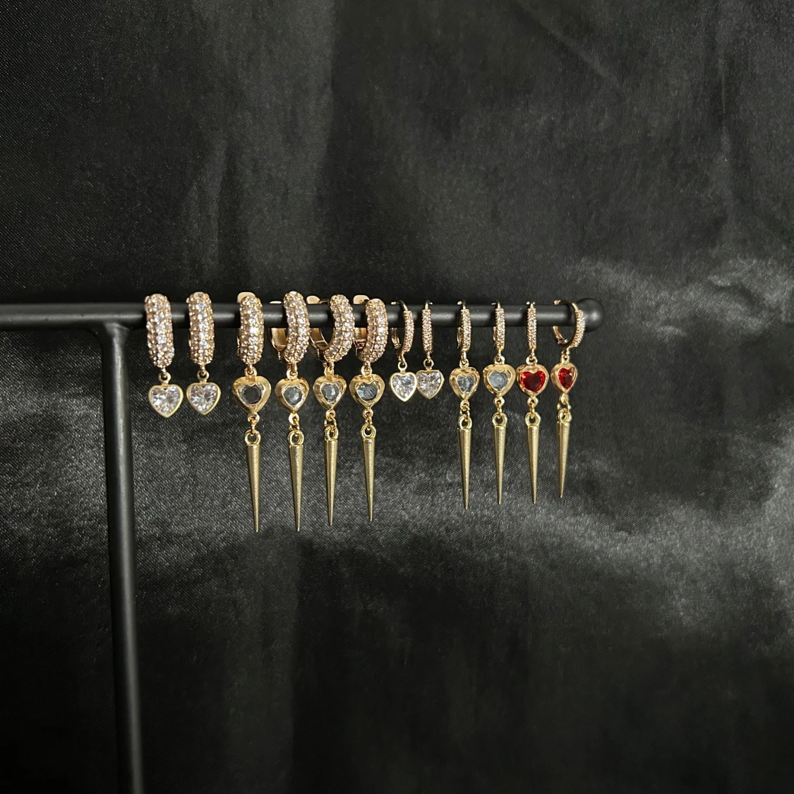 Örhängen m hjärta guld