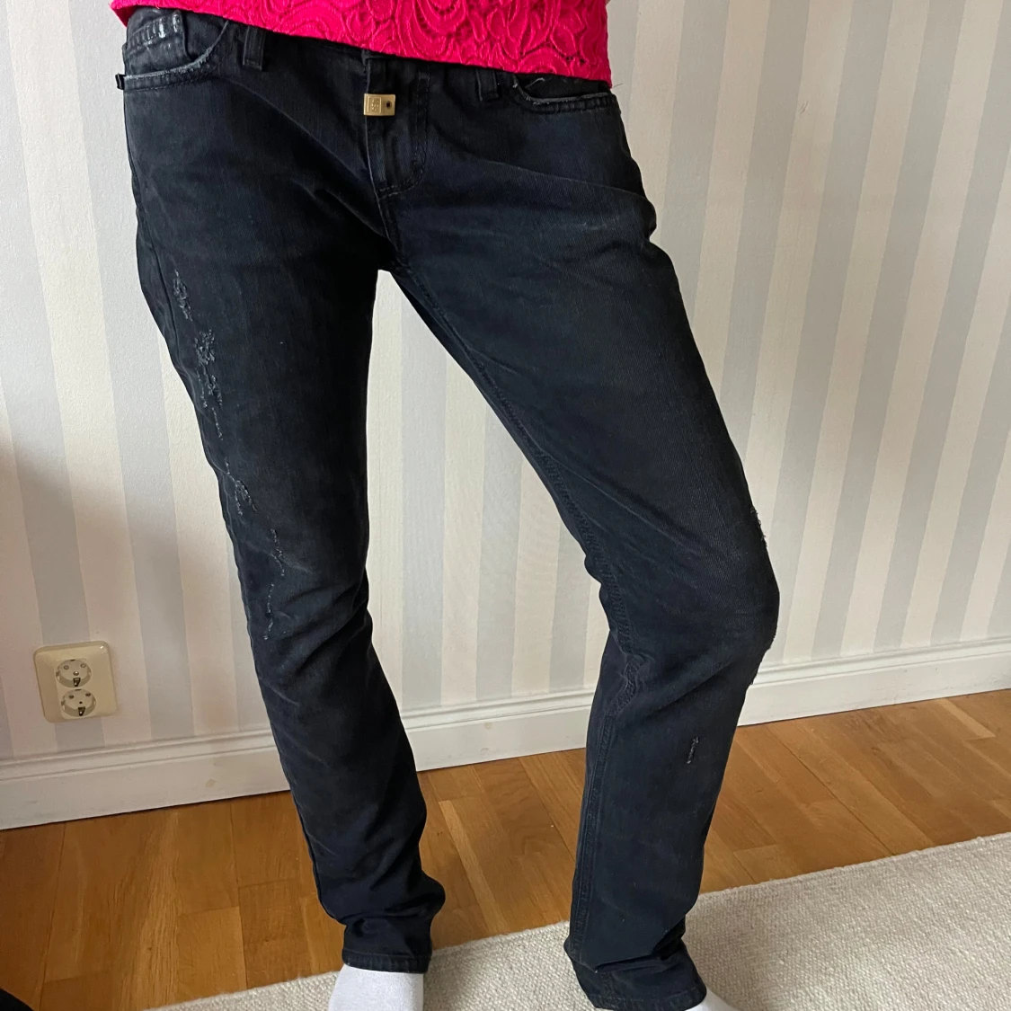 Svarta låga bootcut från Ann Hagen - 90