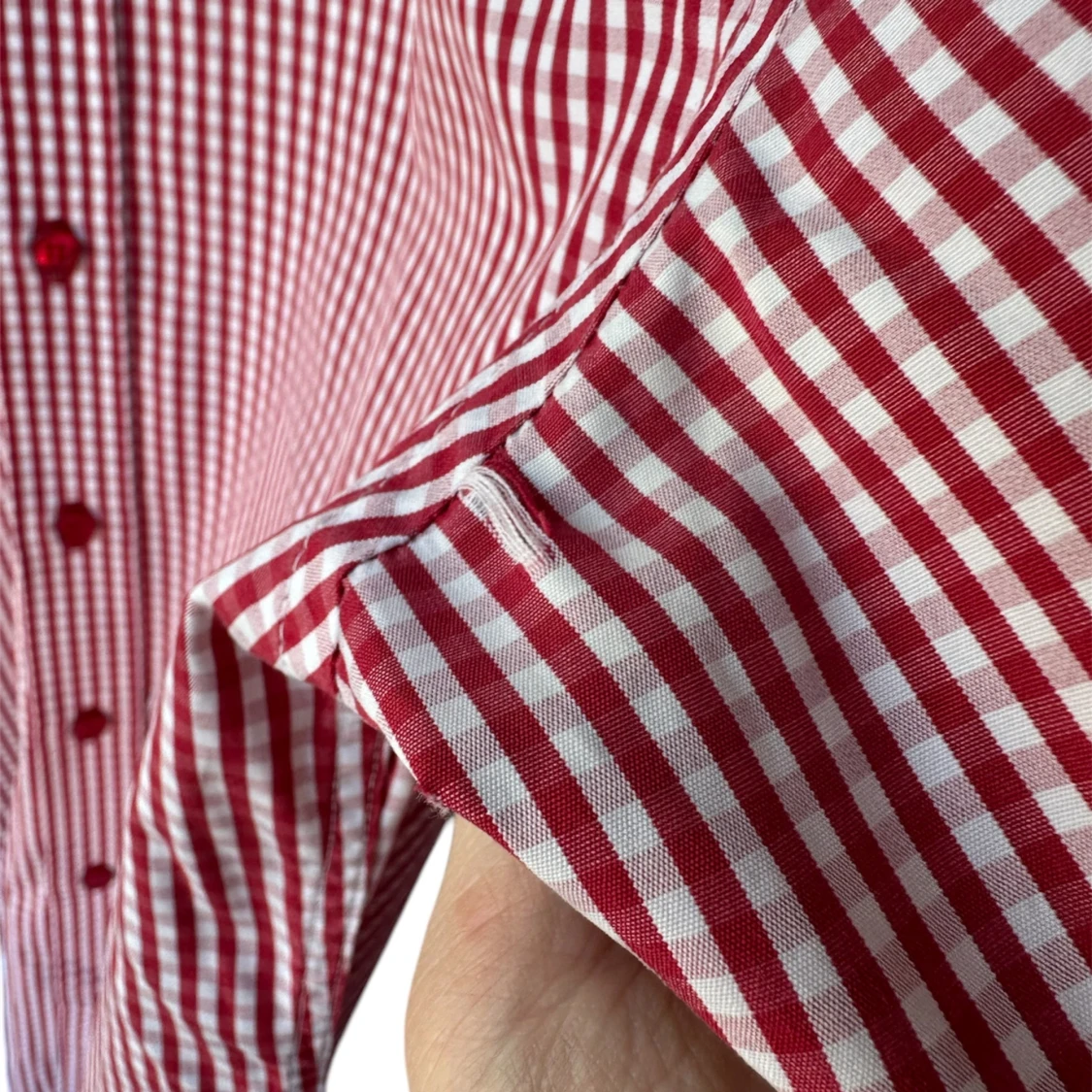 Ströms röd/vit skjorta, storlek 40 - 3