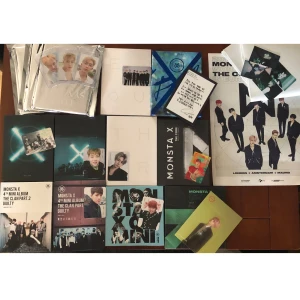 KPOP MONSTA X WONHO 13st album - 13st MONSTA X album:  Rush (kihyun pc) The Clan Pt.1 Lost: lost and found ver (group + jooheon pc) The Clan Pt. 2 Guilty: innocent and guilty ver (jooheon pc) The Clan Pt. 2.5: The Final Chapter (beside ver) The Code: protocol terminal ver (shownu pc) The Connect: Dejavu IV ver (Hyungwon pc) Take.1 Are You There? II + III ver  Wonho: Love synonym x3 + pre-order pc  Övrigt: Poster/affisch från deras EU tour 2018 Poster/affisch från the clan album (x2, se bild 8) 4st fanmade bilder (olika bilder)