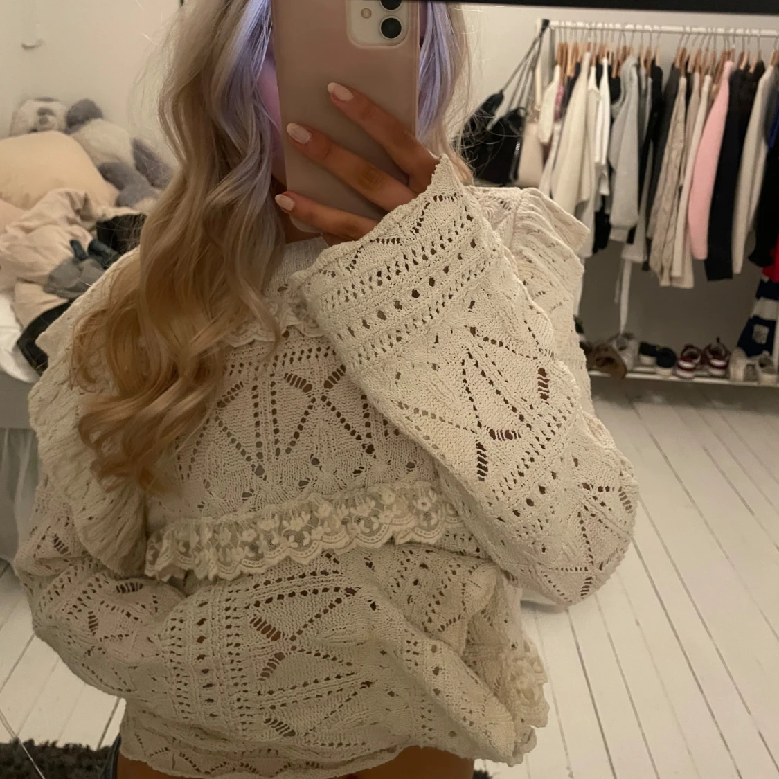 Stickad blus ifrån zara - 90