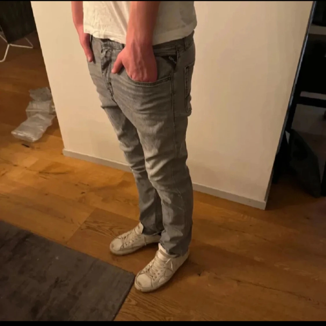 Gråa replay jeans 