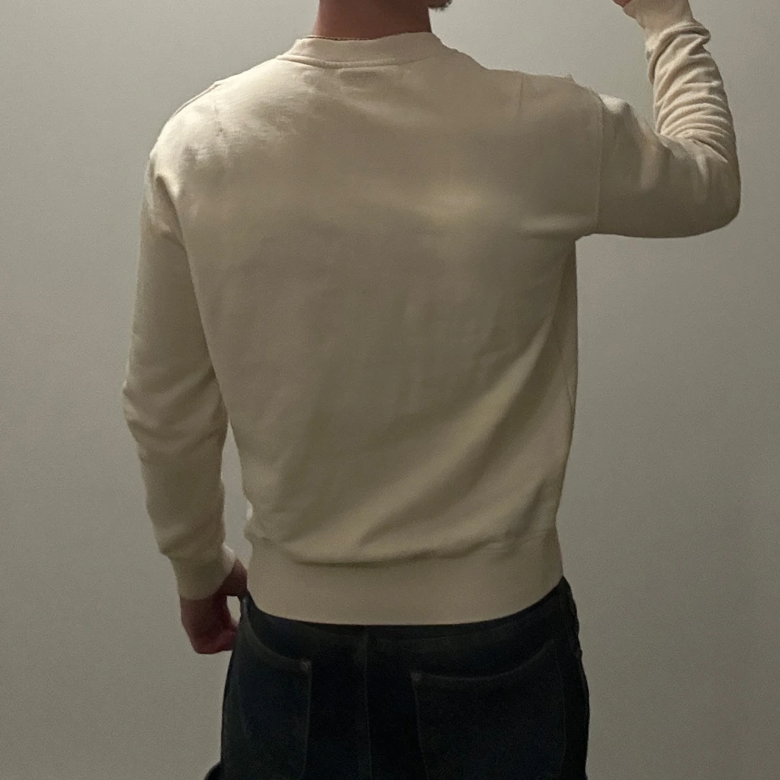 Beige tröja med röd detalj från AMI - 91