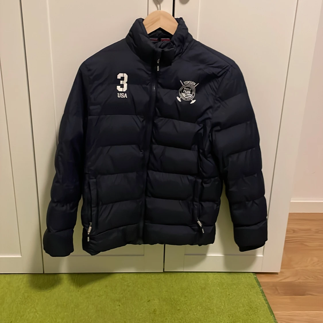 Svart pufferjacka från Vinson Polo Club
