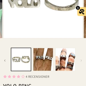 YOLO Ring i silver - Snygg ring i silver med texten 'YOLO' i ett stilrent typsnitt.  Ringen är tillverkad i 925 silver vilket betyder att den är hållbar och rostar inte! orrginalpris är 1100kr