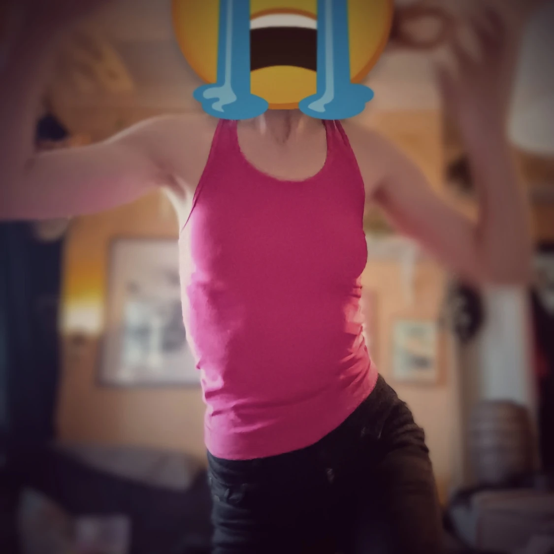 Rosa tränings linne - 2