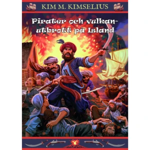 Pirater och vulkanutbrott på Island (bok, kartonnage) - Vad är din värsta mardröm? Pirater eller att hamna mitt i ett vulkanutbrott? Theo och Ramona blir tillfångatagna av pirater och fast på en isländsk ö när vulkanen exploderar och lavan flödar mot dem. En berättelse om Hemöns historia, men också om andra världsdelar och kulturer. Tredje boken om Theo och Ramonas äventyr på Island, den 30:e fristående boken om dem.Mellan juni och juli 1627 kom tre turkiska skepp till Island, bland annat Hemön, där denna bok utspelar sig. Skeppen kom från piratfästena i Algeriet och Tunisien, för att hämta kristna slavar. Piraterna dödade alla som gjorde motstånd och tog resten som slavar, framförallt kvinnor och barn. Därefter brändes byarna ner. Totalt infångades 380 islänningar som slavar. 21 januari 1973 skedde vulkanutbrottet på Hemön. Det pågick till de första dagarna i juli samma år.Kim M. Kimselius har under drygt 22 år fångat läsare i alla åldrar med sina fristående historiska äventyrsböcker om Theo och Ramona. 2019 har Kim gett ut närmare 60 böcker. Med Tillbaka till Pompeji gjorde Kimselius en bejublad debut. Boken har översatts till många språk och blev utsedd som en av årets bästa utländska böcker på Island 2009.    Format Kartonnage   Omfång 235 sidor   Språk Svenska   Förlag Roslagstext   Utgivningsdatum 2019-08-02   Medverkande Mats Minnhagen   ISBN 9789186485962  