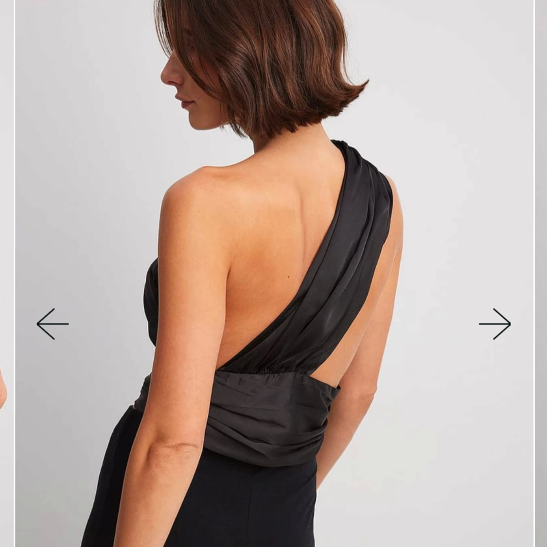 Svart oneshoulder topp - 1