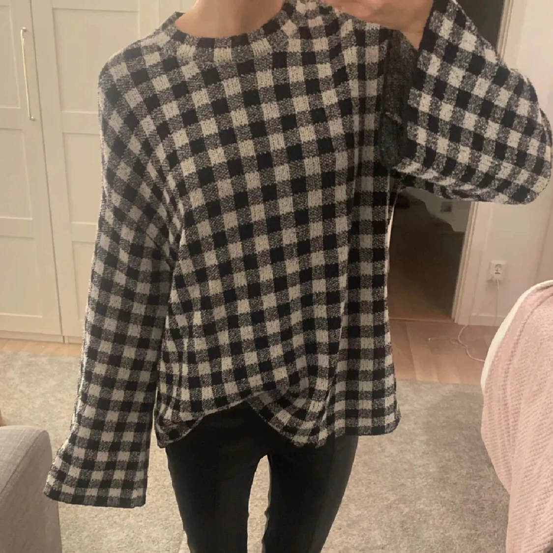  rutig stickad tröja - 3