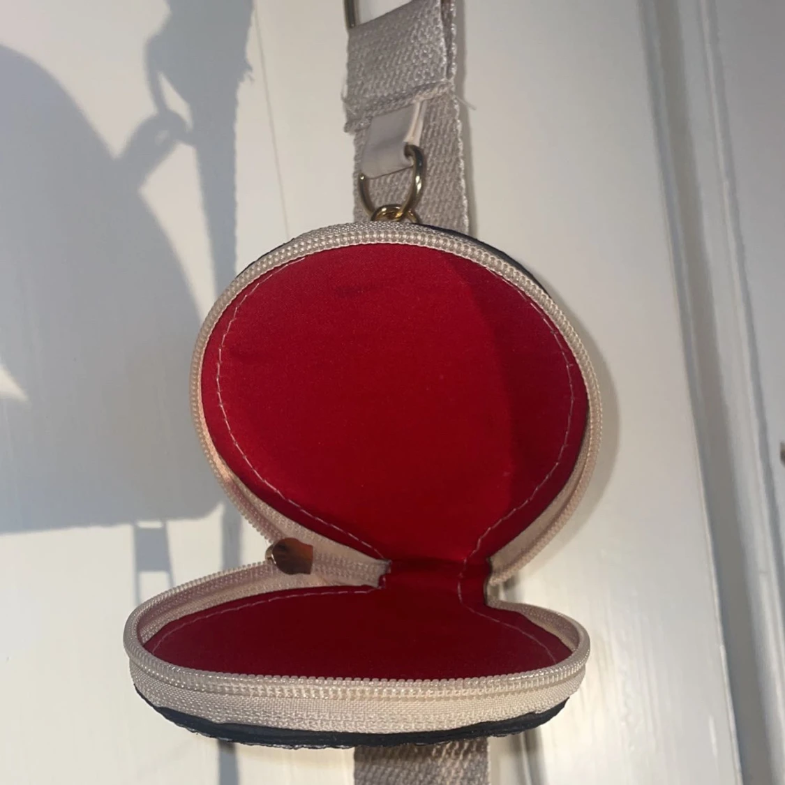 Beige axelväska  - 4