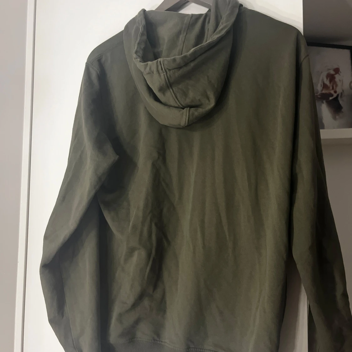 Olivgrön hoodie från Bread & Boxers - 2