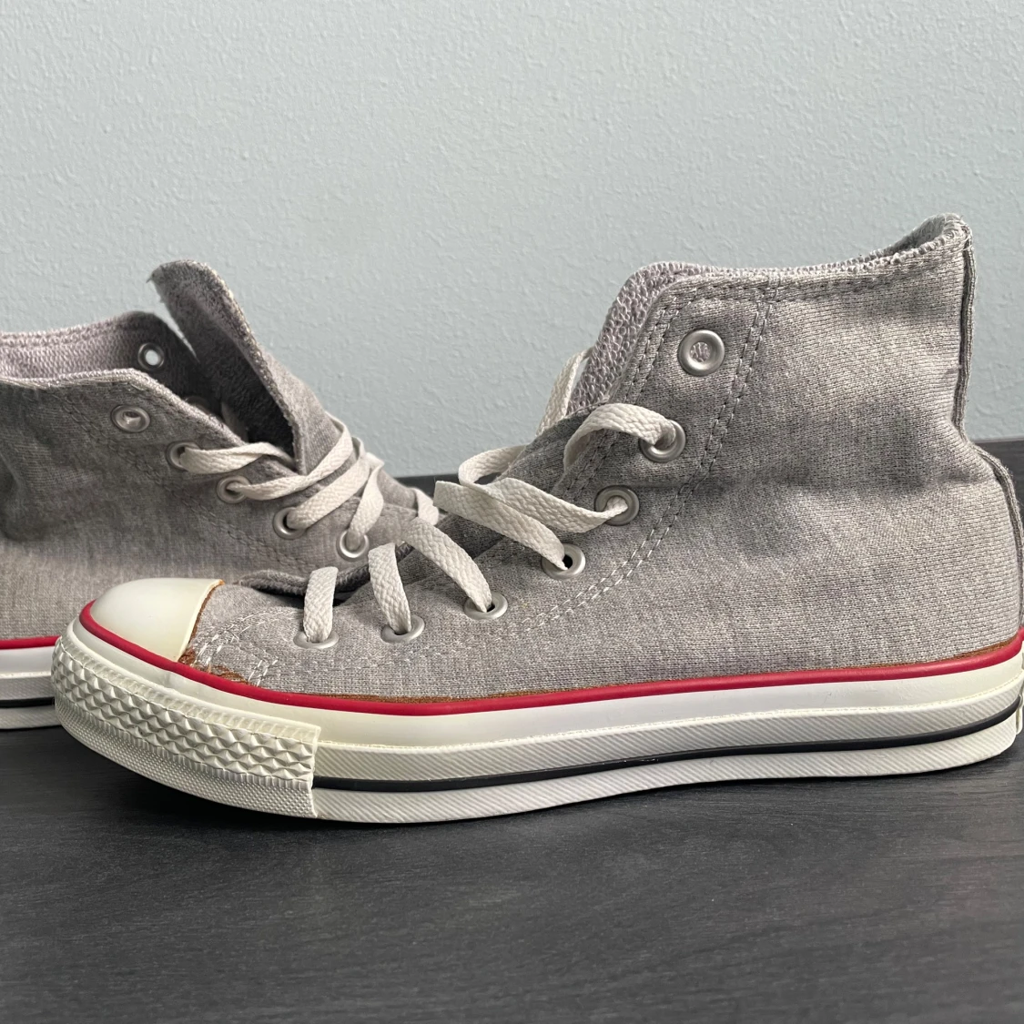 Gråa hoodie tyg Converse  - 90