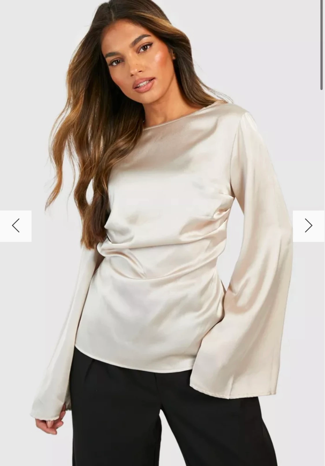 Blus boohoo beige - 90