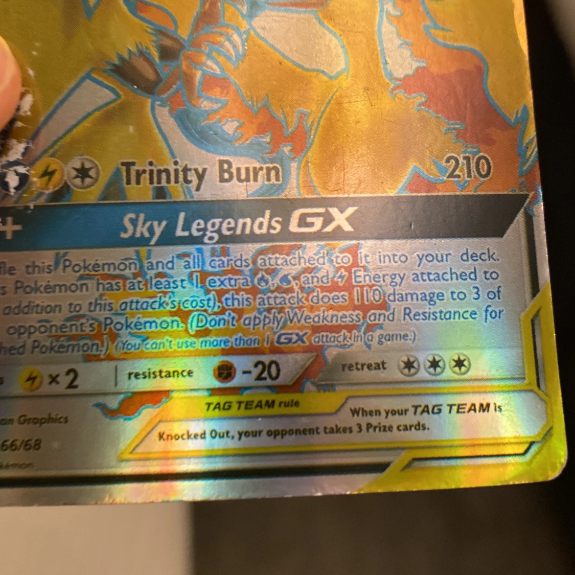 Pokémonkort Moltres & Zapdos & Articuno GX - 92