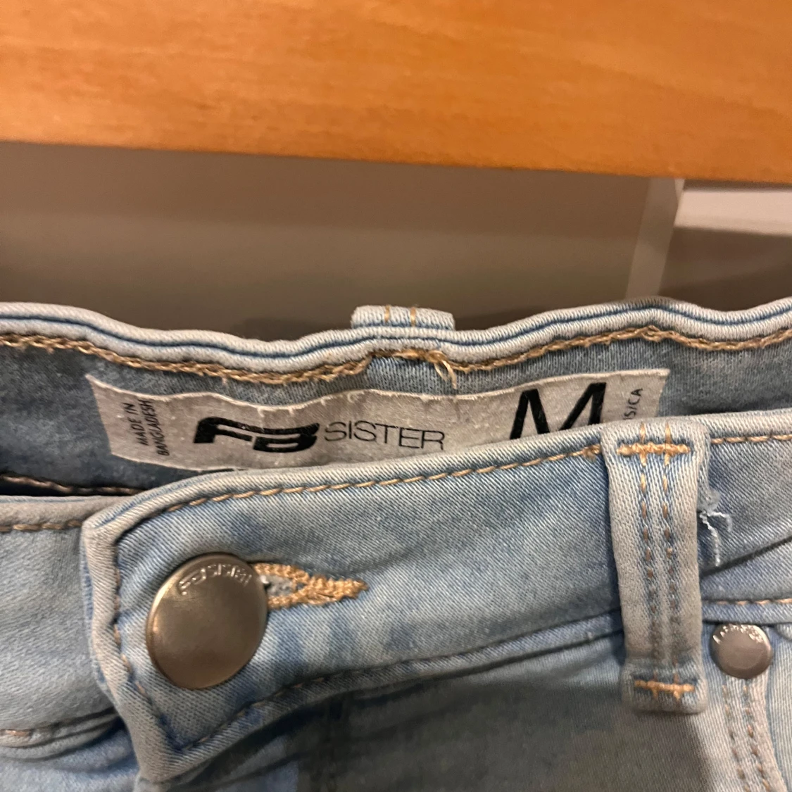 Ljusblå jeansshorts från New yorker - 90