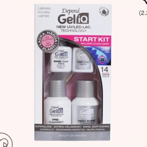 Depend GeliQ Start Kit - Depend GeliQ Start Kit för att göra egna gelénaglar!! 🫶🏻helt oöppnad så perfekt som julklapp. Både remover och extra färg följer också med!
