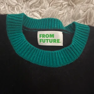 From future tröja  - Super fin Kashmir tröja från from future. Den har super coola gröna detaljer och är i väldigt bra skick🥰🥰