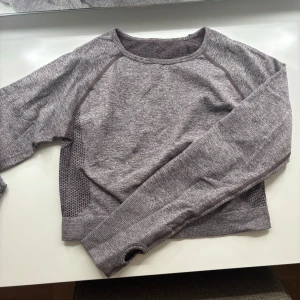 Grå långärmad tröja från Relode - Snygg och bekväm grå långärmad tröja Relode. Perfekt för träning med sitt andningsbara material och stilrena design. Tröjan har en rund hals och är något croppad för en modern look.