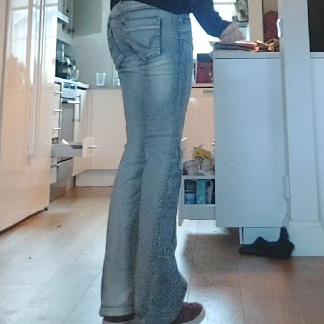 Lågmidjade bootcut jeans - 90