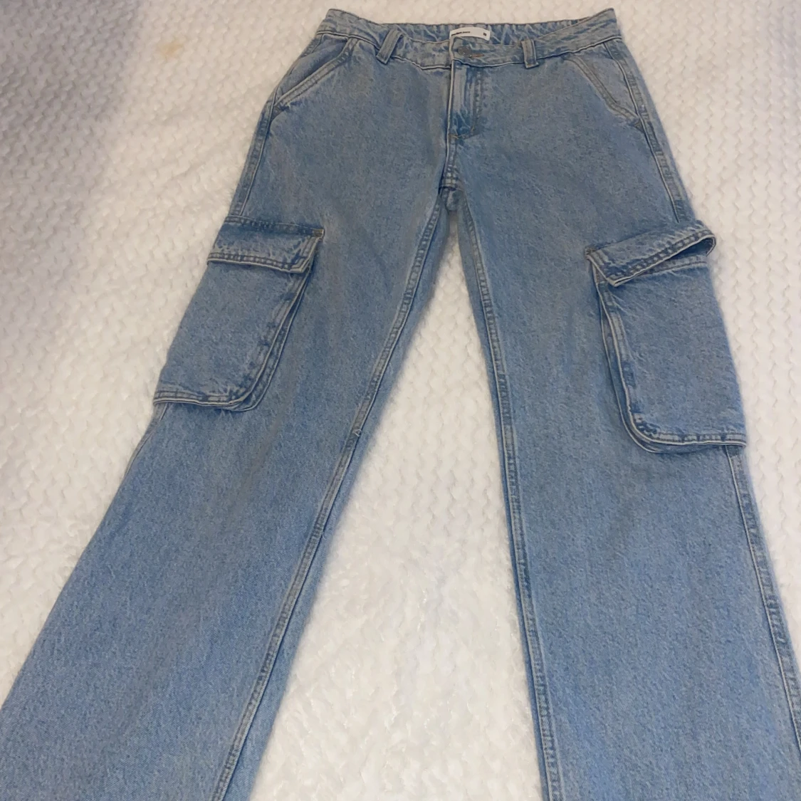Lågmidjade cargo jeans