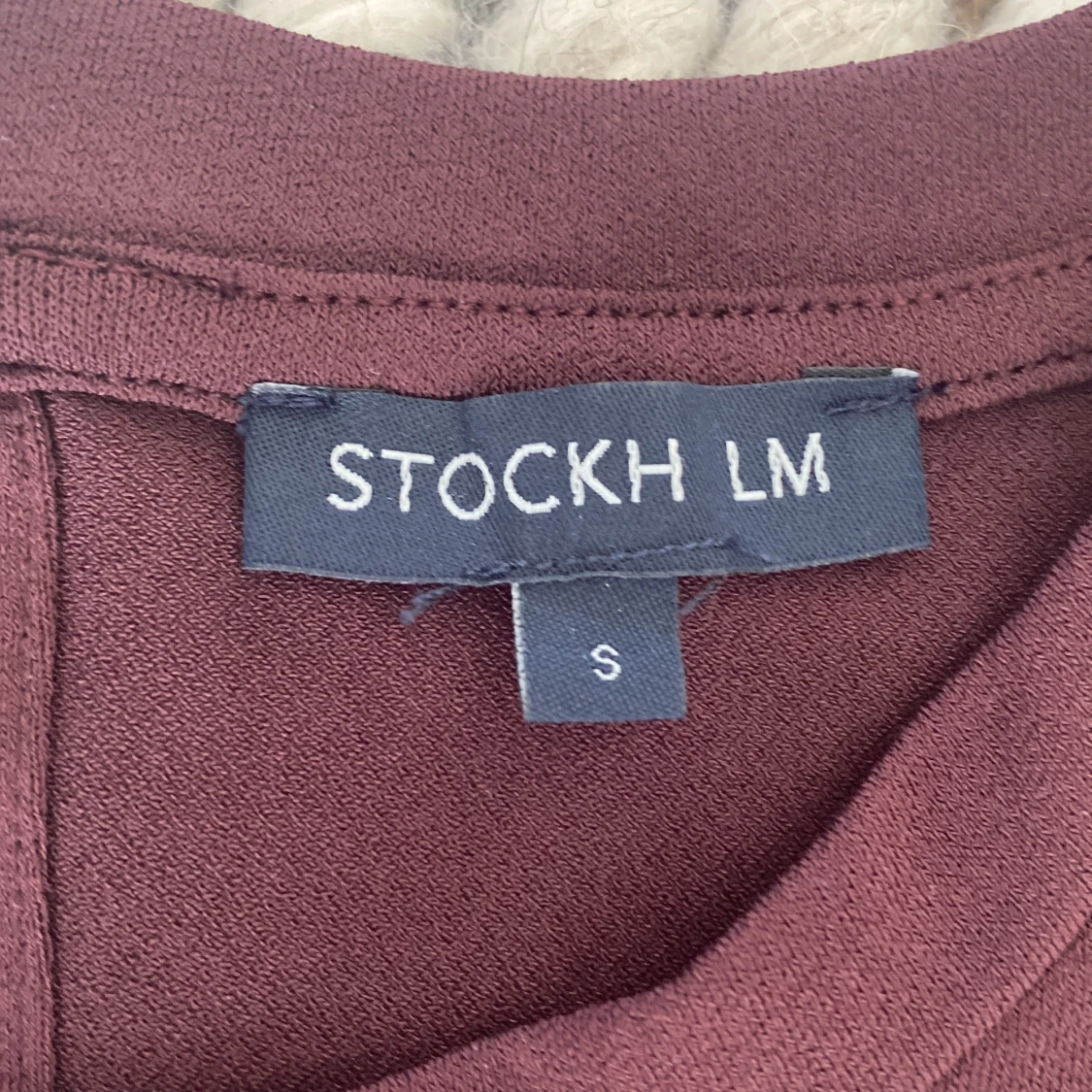 Vinröd ärmlös topp från Stockh LM - 91