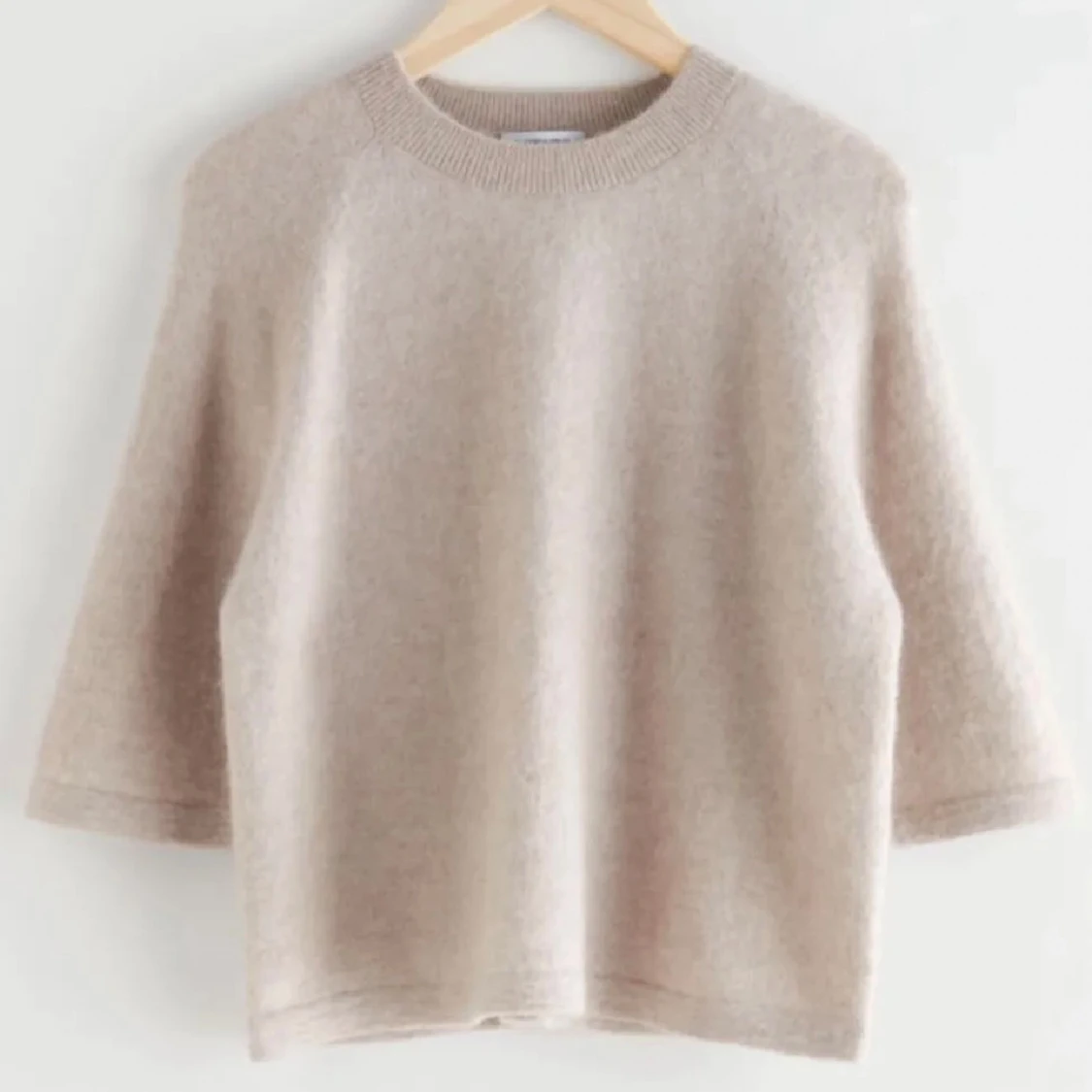 Beige tröja med trekvartsärm - 90