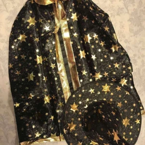 Barn Halloween Cloak med Hatt - Cloak lång ca 70.00 cm Ny 