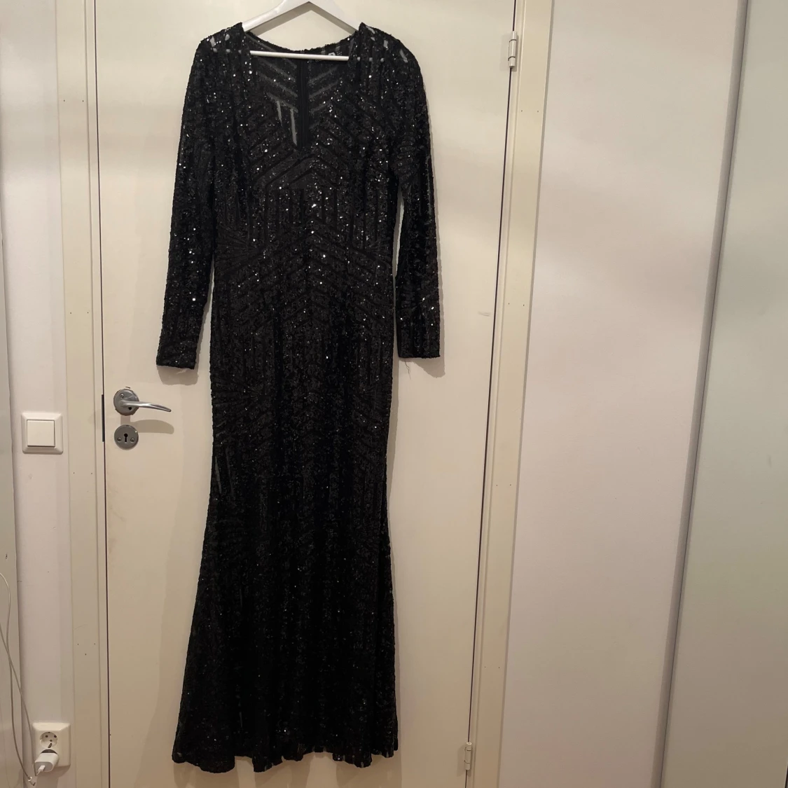 Transparant paljettklänning  