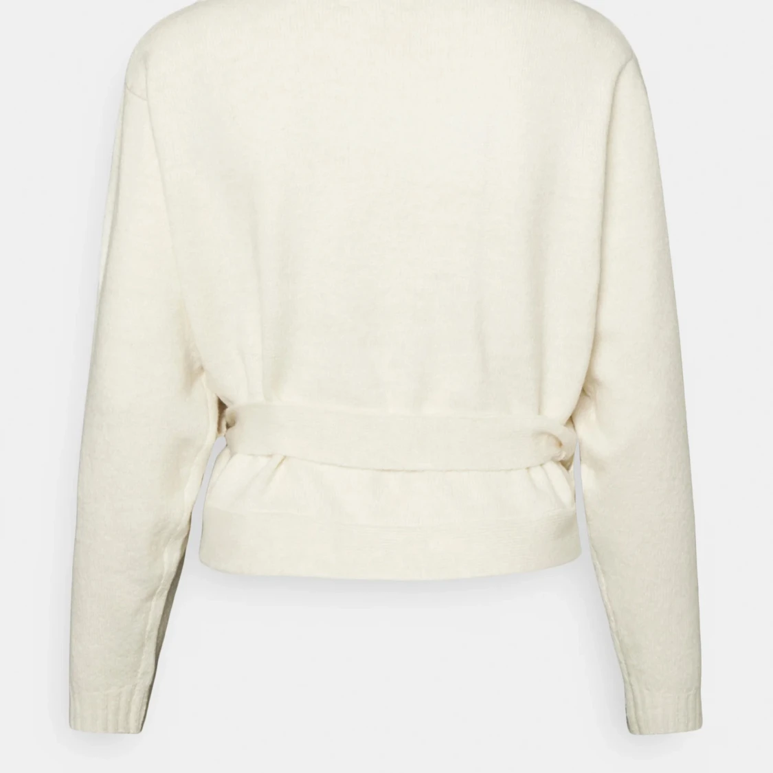 Vit kofta med rosett  - 1