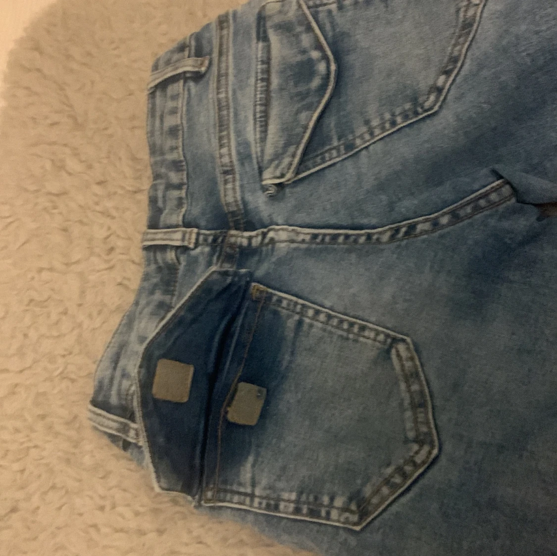 Blå jeansbyxor från Lindex storlek 140 - 2