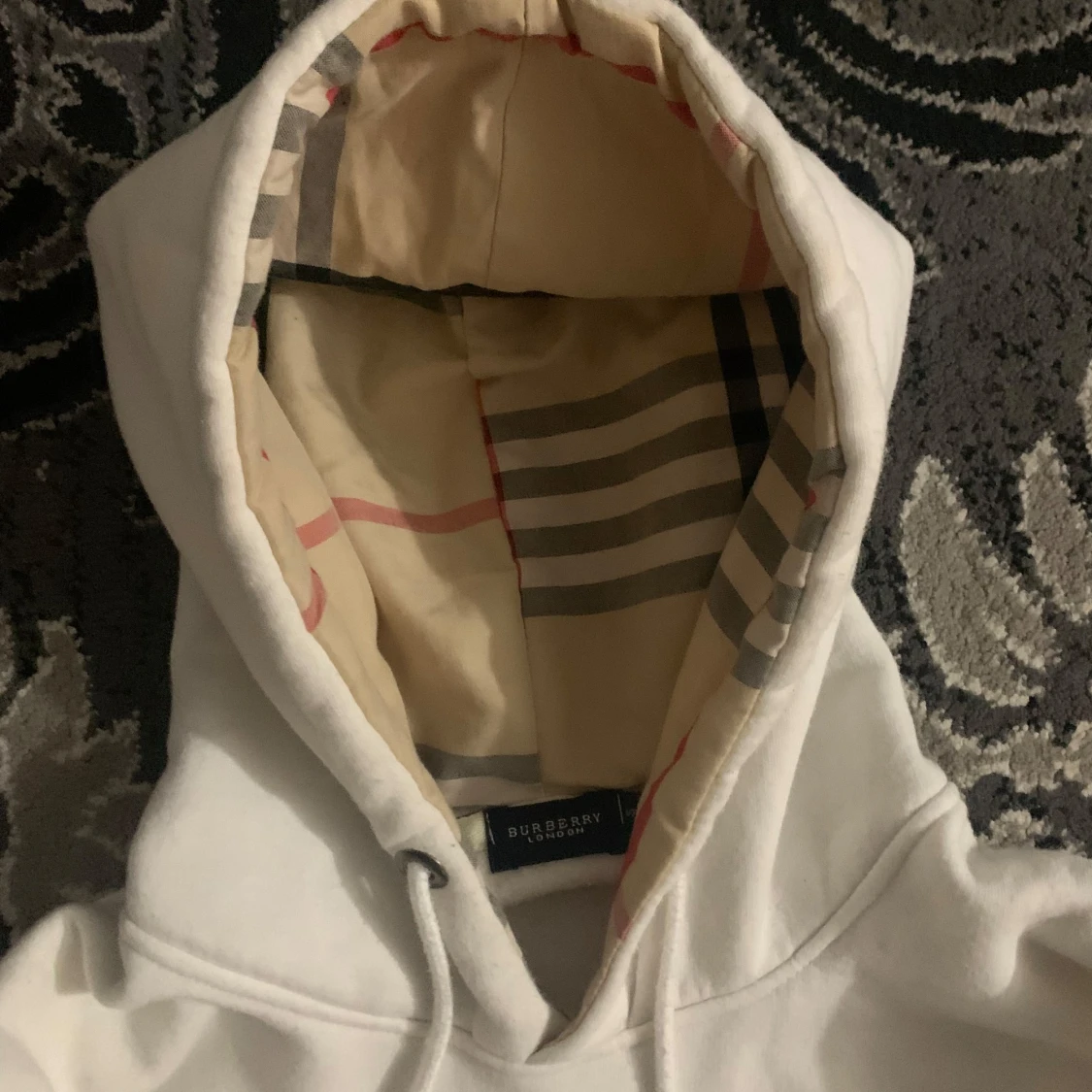 Vit hoodie från Burberry - 2