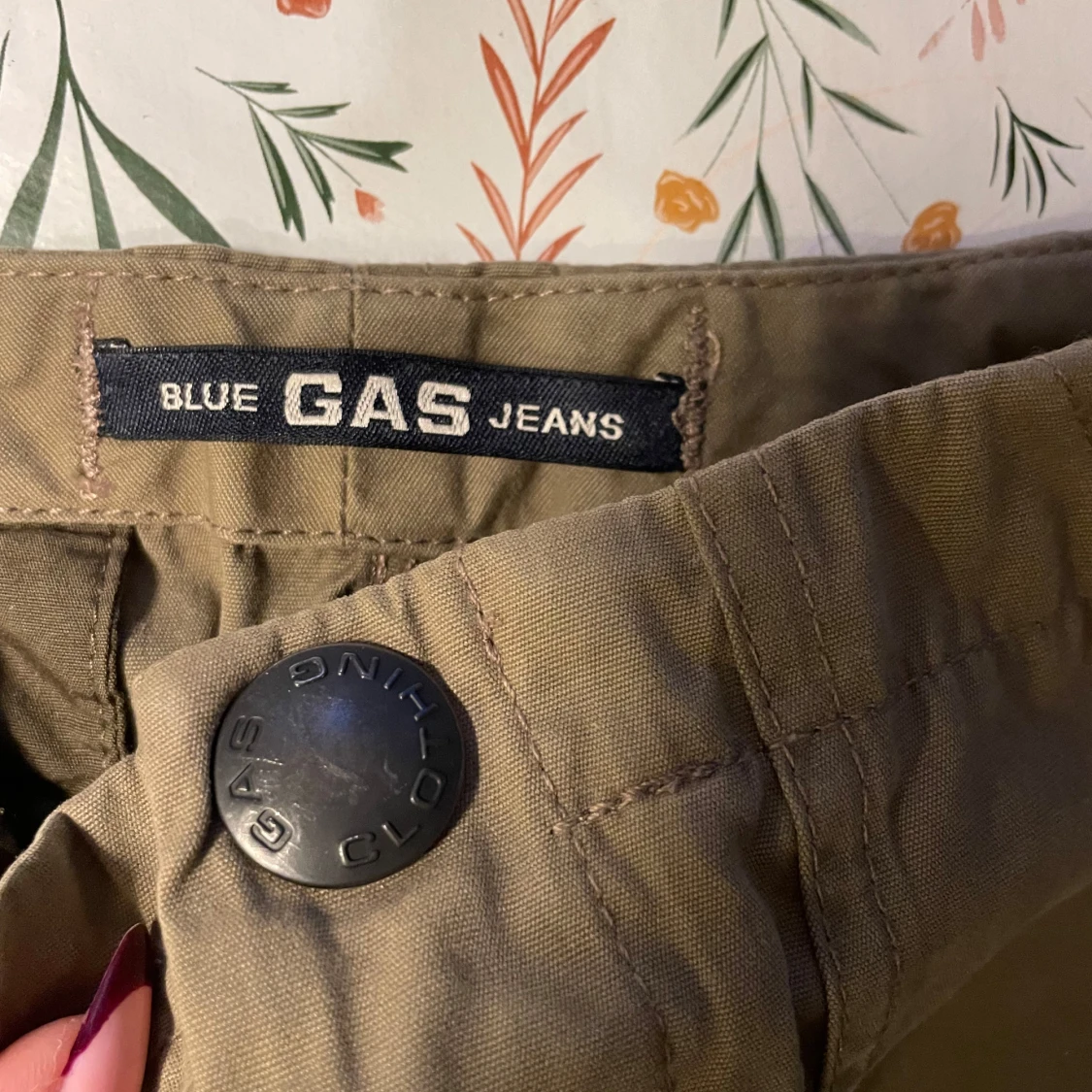 Camouflage grön kjol  - 90